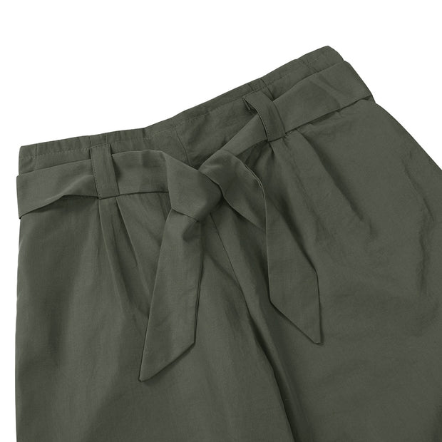 Loose Bow Tie Ruffles Pants