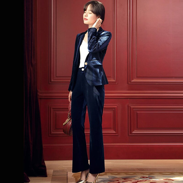 Gold Velvet Suits