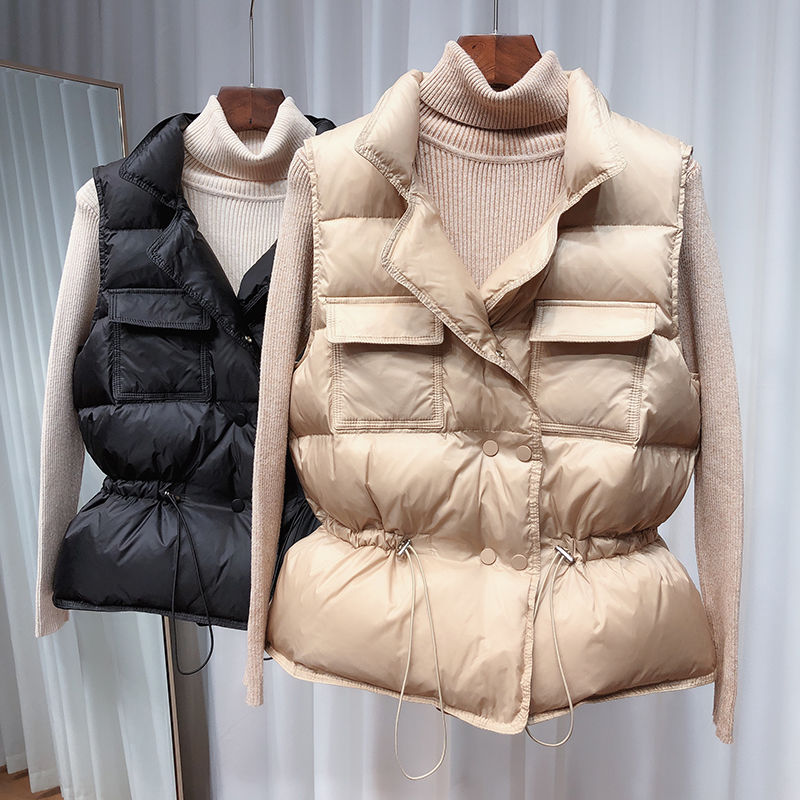 Ultra Light Down Vest Women Short Vest