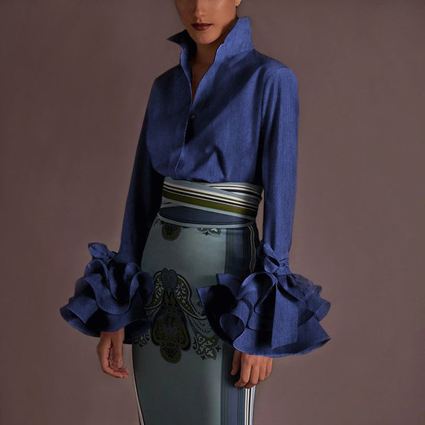 Flare Sleeve Shirt