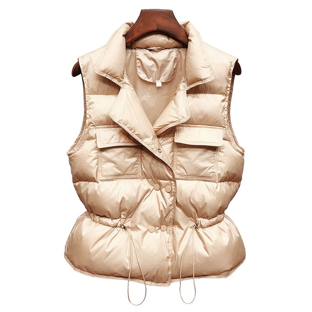 Ultra Light Down Vest Women Short Vest