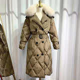 Natural Fur Long Duck Down Parka