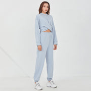 Casual Two Piece Set Cross Ruched