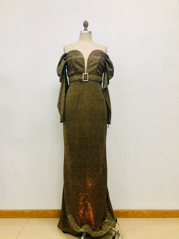 Sparkly Evening Long Dress Vintage