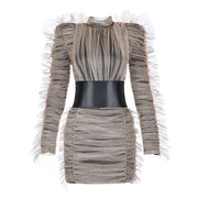 High Collar Dress
