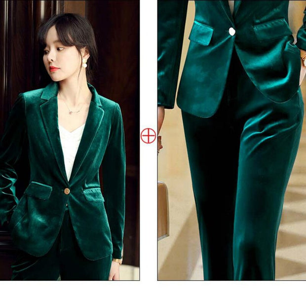 Gold Velvet Suits