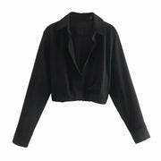 The Classy Linen Blend Cropped Set