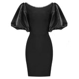 The Classy Short Puff Dress