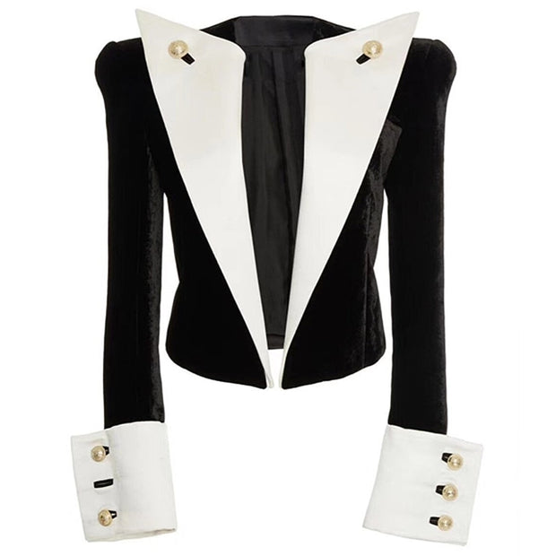 Lion Velvet Short Blazer