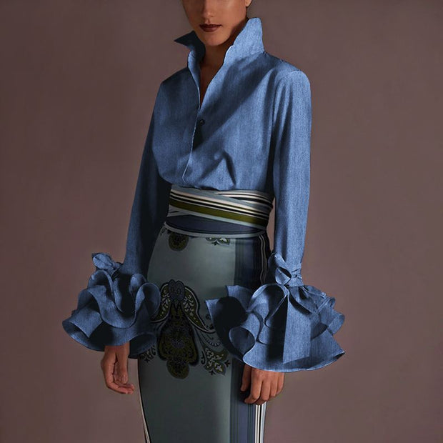 Flare Sleeve Shirt