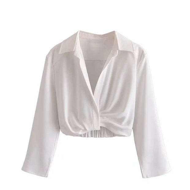 The Classy Linen Blend Cropped Set
