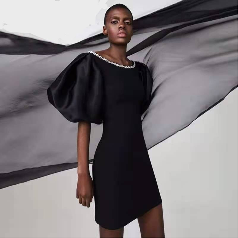 The Classy Short Puff Dress