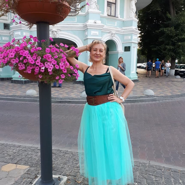 Voile Tulle Skirt Bouffant Puffy