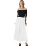 Voile Tulle Skirt Bouffant Puffy