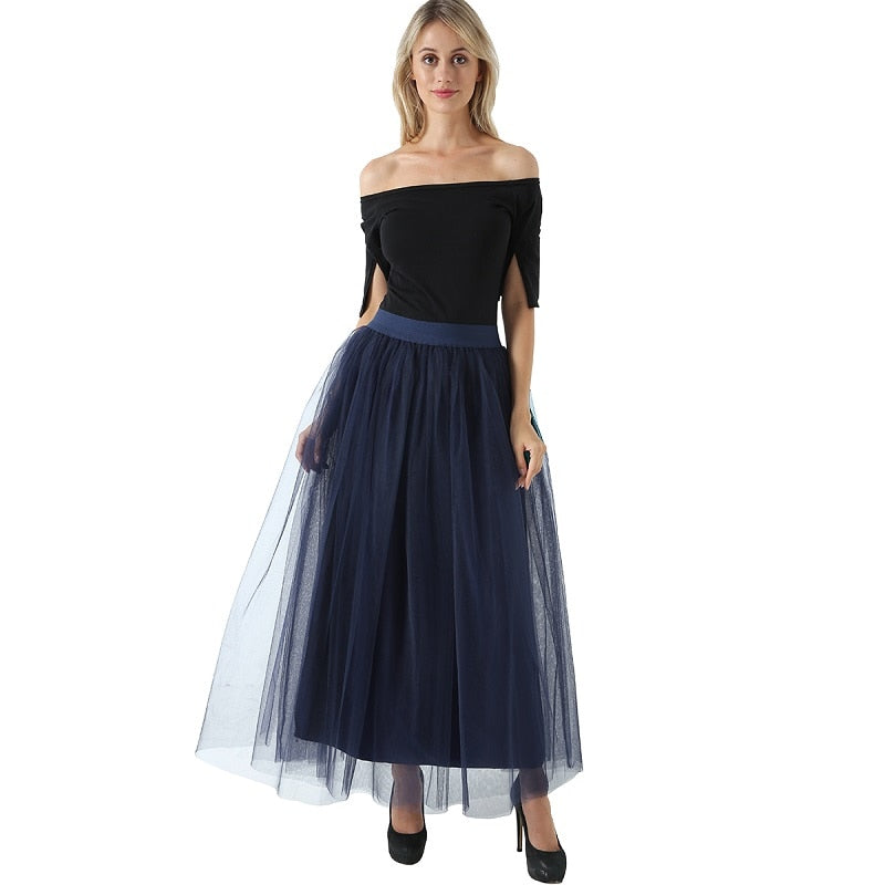 Voile Tulle Skirt Bouffant Puffy