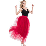 Voile Tulle Skirt Bouffant Puffy