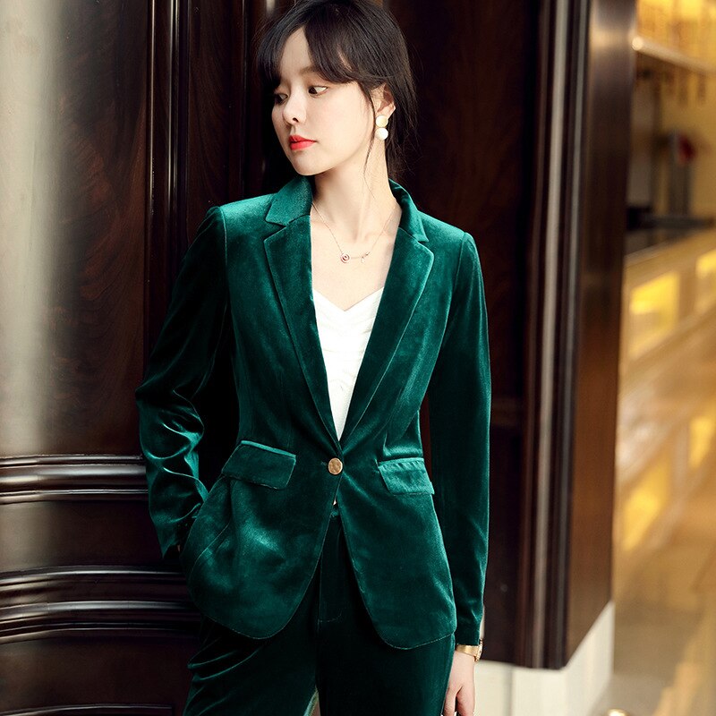 Gold Velvet Suits