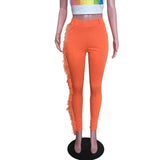 High Waist Fringe Pants