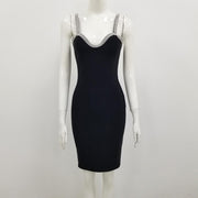The Sparkly Crystal Black Dress