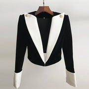 Lion Velvet Short Blazer