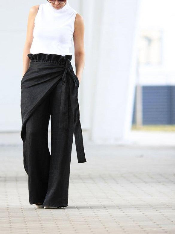 Wide Leg Long Pantalon