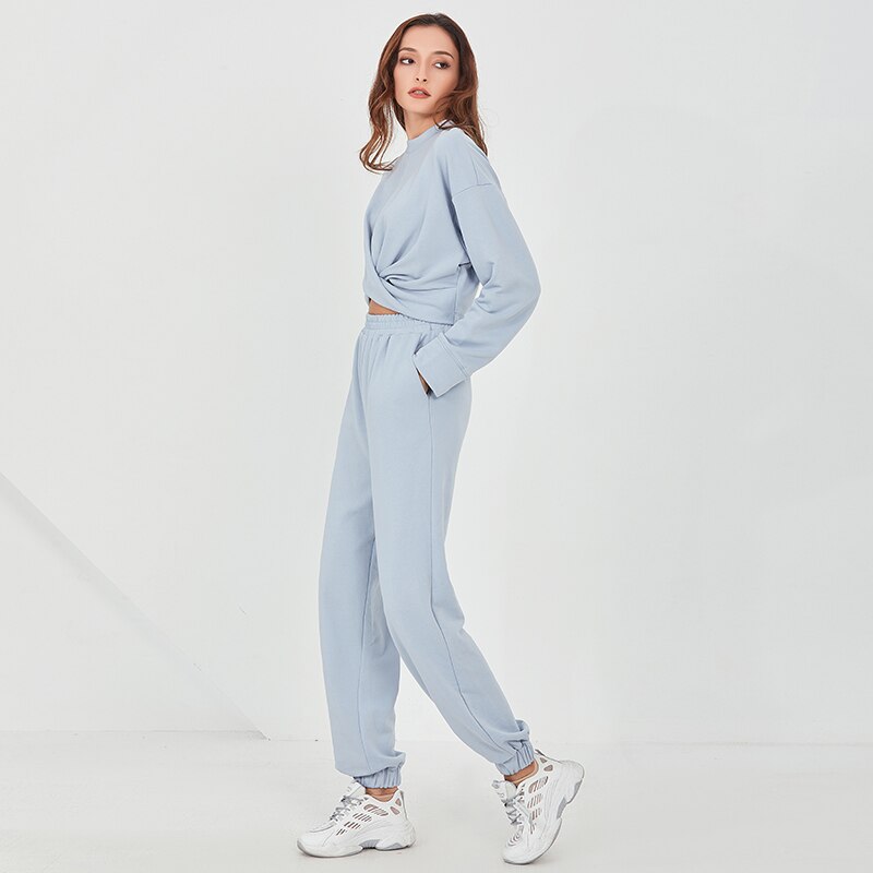 Casual Two Piece Set Cross Ruched