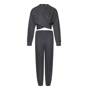 Casual Two Piece Set Cross Ruched