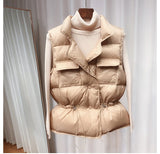 Ultra Light Down Vest Women Short Vest