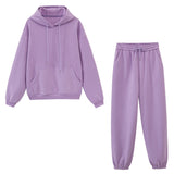 Winter Fleece Hoodies Tracksuits