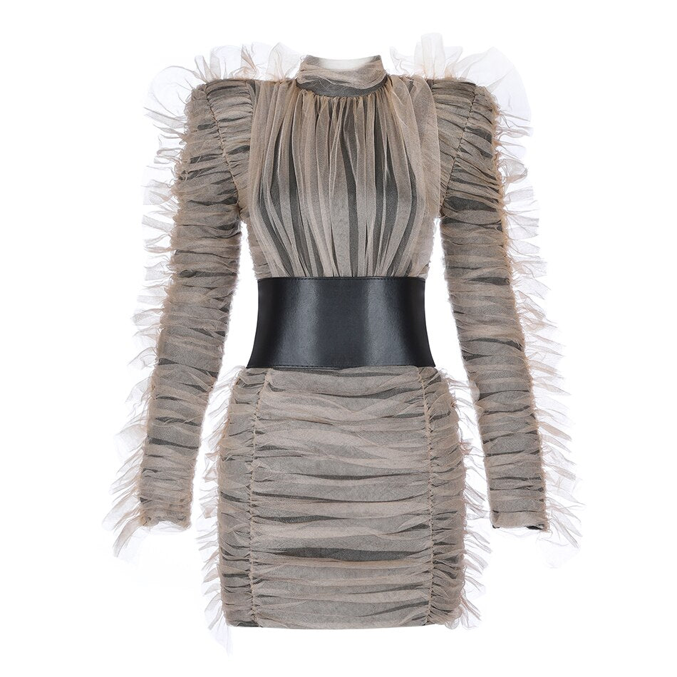 High Collar Dress