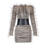 High Collar Dress