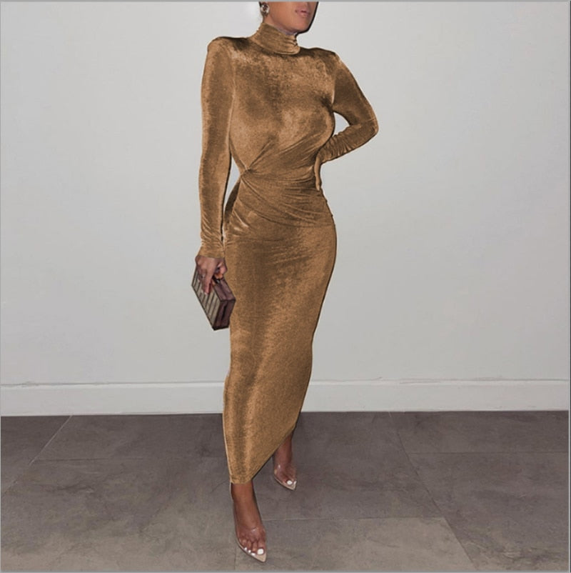 The Turtleneck Midi Dress