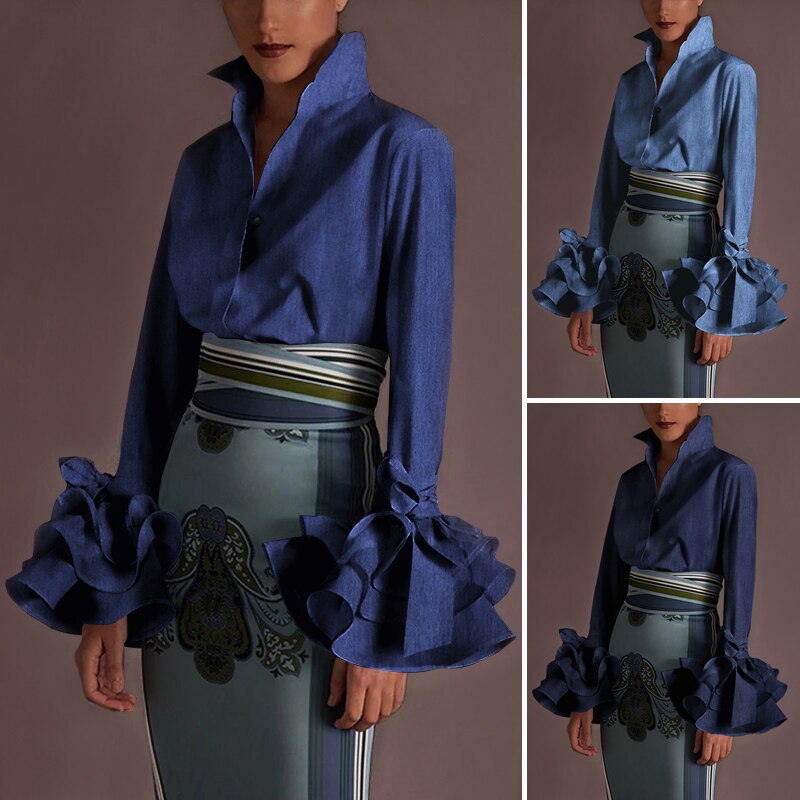 Flare Sleeve Shirt