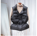 Ultra Light Down Vest Women Short Vest