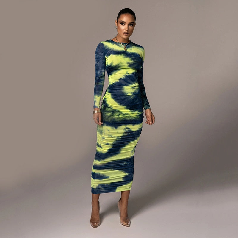 The Tie Dye MIDI Dress