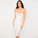 The Satin Bodycon Dress