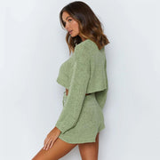 Knitted Top and Shorts lounge wear