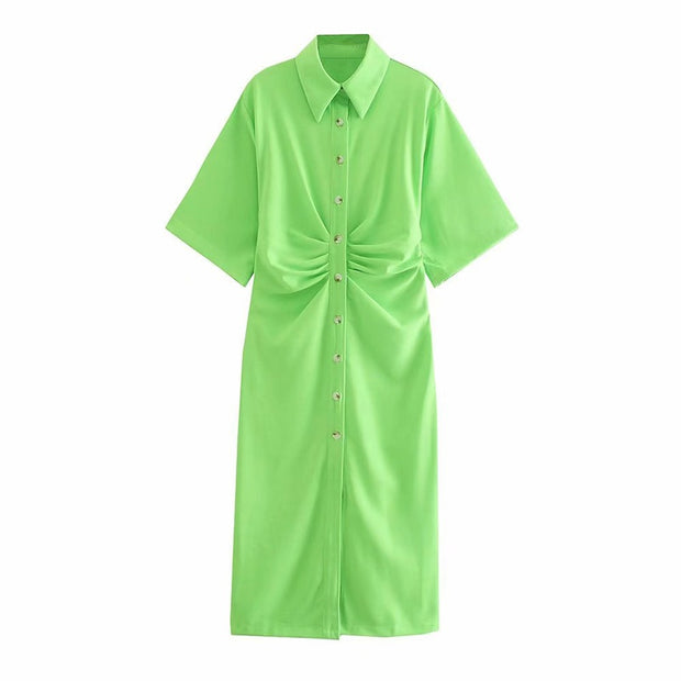 The Chic Button-up Dress