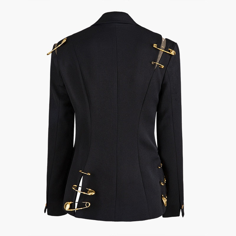 Pin Spliced Jacket Blazer