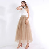 Voile Tulle Bouffant Puffy Long Tutu Skirts