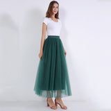 Voile Tulle Bouffant Puffy Long Tutu Skirts