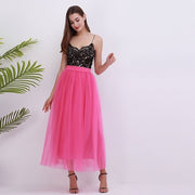 Voile Tulle Bouffant Puffy Long Tutu Skirts