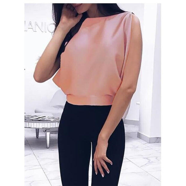Summer Sexy Tops  Blouse Bowknot