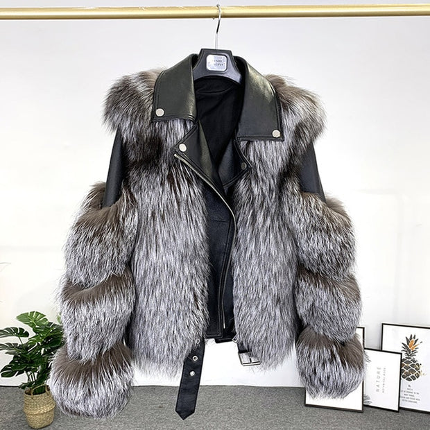 Luxury Fox Fur Coat