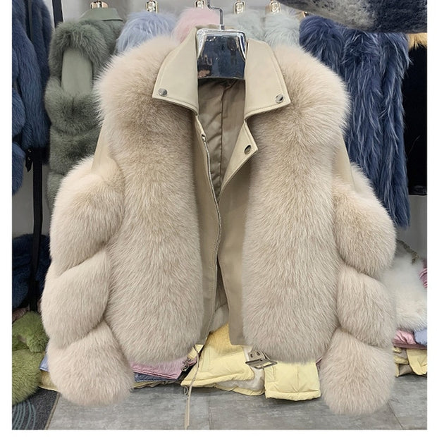 Luxury Fox Fur Coat