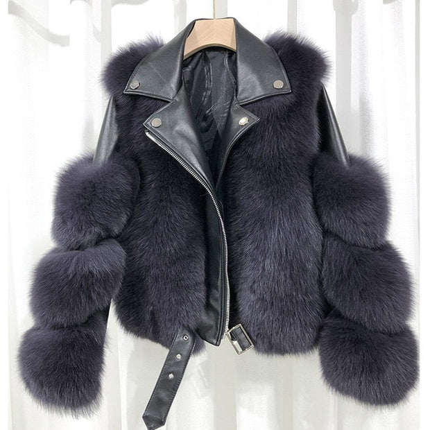 Luxury Fox Fur Coat