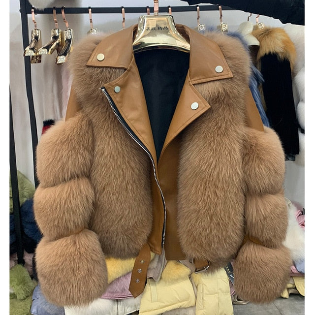 Luxury Fox Fur Coat