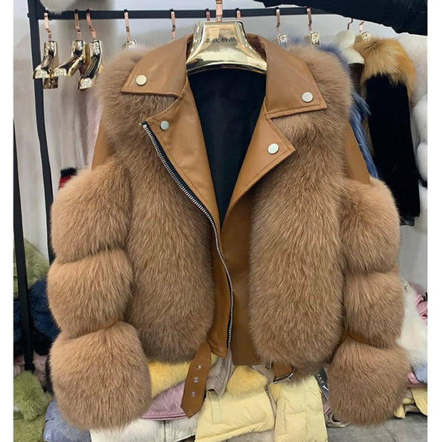 Luxury Fox Fur Coat