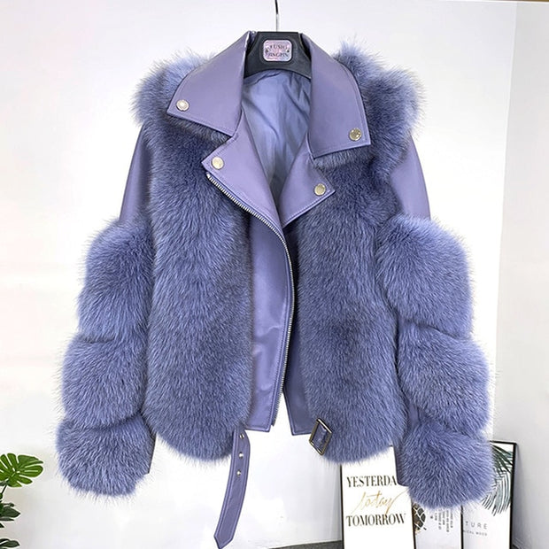 Luxury Fox Fur Coat