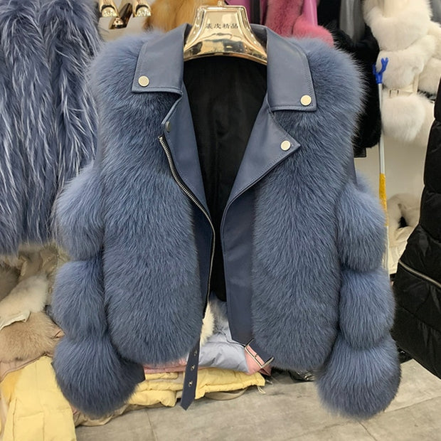 Luxury Fox Fur Coat